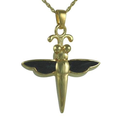 Dragonfly Onyx Cremation Jewelry IV